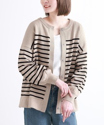 n'OrLABEL | 『前後2wayボーダーカーディガン』(カーディガン/ボレロ)