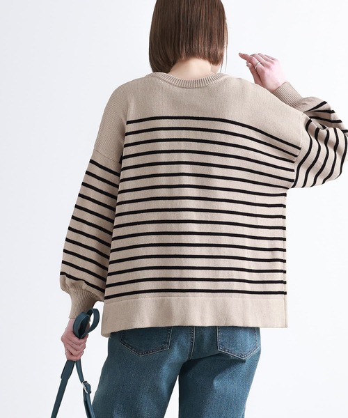 n'OrLABEL(ノアールレーベル)の「【廃盤】『前後2wayボーダーカーディガン』(カーディガン/ボレロ・レディース・ネイビー/ライトベージュ・FREE)」の22枚目の写真