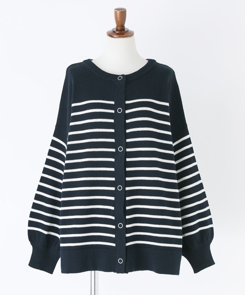 n'OrLABEL(ノアールレーベル)の「【廃盤】『前後2wayボーダーカーディガン』(カーディガン/ボレロ・レディース・ネイビー/ライトベージュ・FREE)」の18枚目の写真