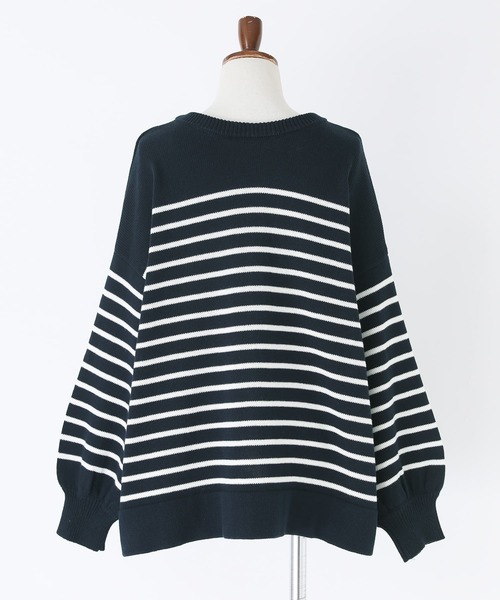 n'OrLABEL(ノアールレーベル)の「【廃盤】『前後2wayボーダーカーディガン』(カーディガン/ボレロ・レディース・ネイビー/ライトベージュ・FREE)」の16枚目の写真