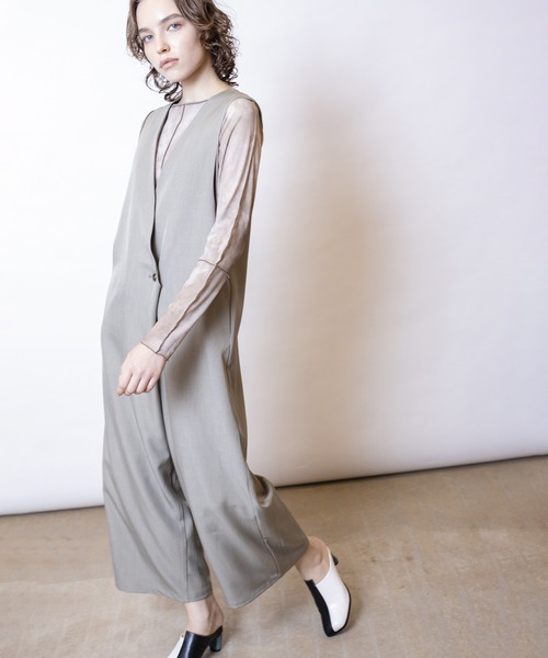 OSMOSIS(オズモーシス)の「ラップオールインワン(ワンピース・レディース・ネイビー/ブラック/ベージュ・ONE SIZE)」の17枚目の写真