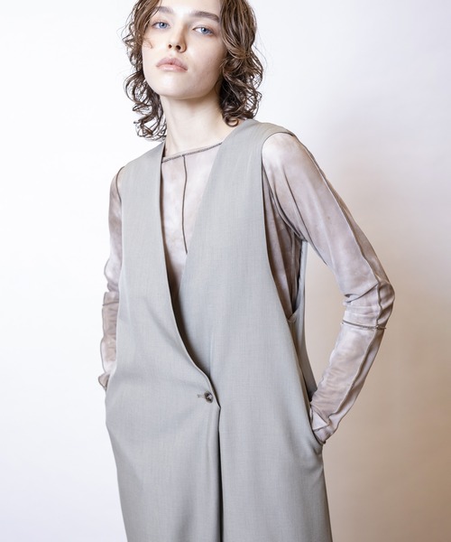 OSMOSIS(オズモーシス)の「ラップオールインワン(ワンピース・レディース・ネイビー/ブラック/ベージュ・ONE SIZE)」の15枚目の写真