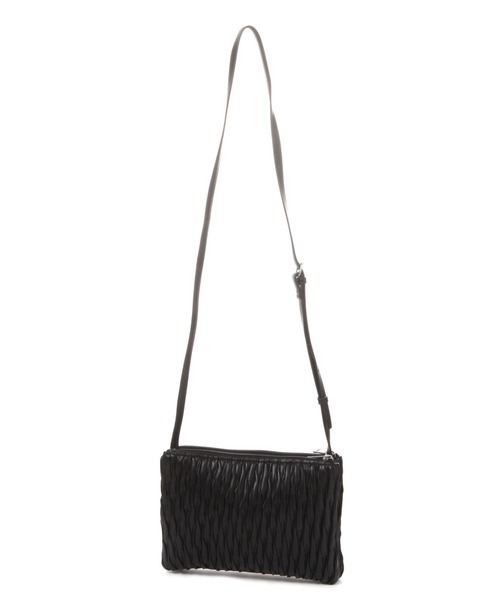 LAKOLE（ラコレ）の「ランダムプリーツパデットショルダーバッグ / 100206（ショルダーバッグ・レディース・ブラック/オフホワイト/その他1/ライトグリーン・FREE）」の7枚目の写真