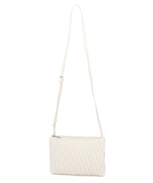 LAKOLE（ラコレ）の「ランダムプリーツパデットショルダーバッグ / 100206（ショルダーバッグ・レディース・ブラック/オフホワイト/その他1/ライトグリーン・FREE）」の21枚目の写真