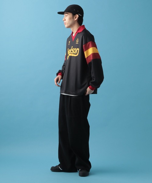 PBLIM（ページボーイリム）の「PBLIM/フットボールチームシャツ（シャツ/ブラウス・レディース・オフホワイト/ブラック・FREE）」の18枚目の写真