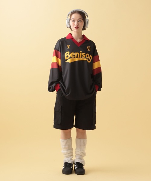 PBLIM（ページボーイリム）の「PBLIM/フットボールチームシャツ（シャツ/ブラウス・レディース・オフホワイト/ブラック・FREE）」の11枚目の写真