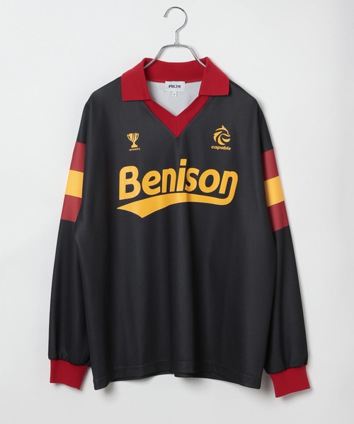 PBLIM（ページボーイリム）の「PBLIM/フットボールチームシャツ（シャツ/ブラウス・レディース・オフホワイト/ブラック・FREE）」の5枚目の写真