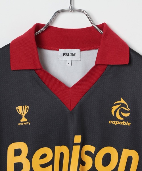 PBLIM（ページボーイリム）の「PBLIM/フットボールチームシャツ（シャツ/ブラウス・レディース・オフホワイト/ブラック・FREE）」の7枚目の写真