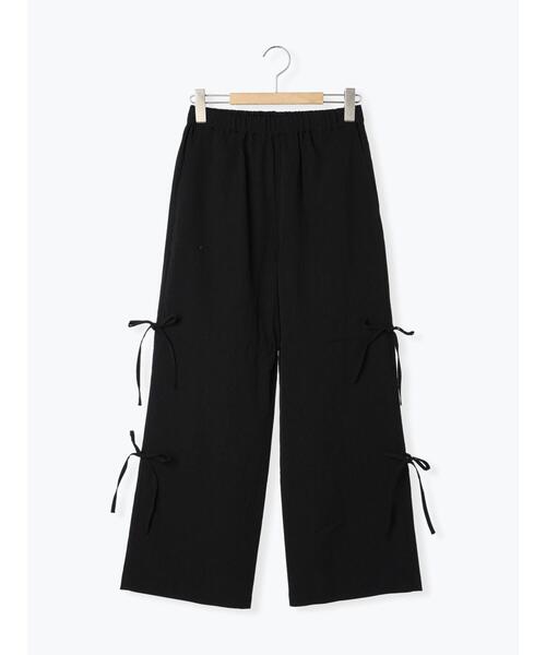 ehka sopo(エヘカソポ)の「リボンドロストパンツ(その他パンツ・レディース・ブラック/ベージュ/キナリ・F)」の21枚目の写真