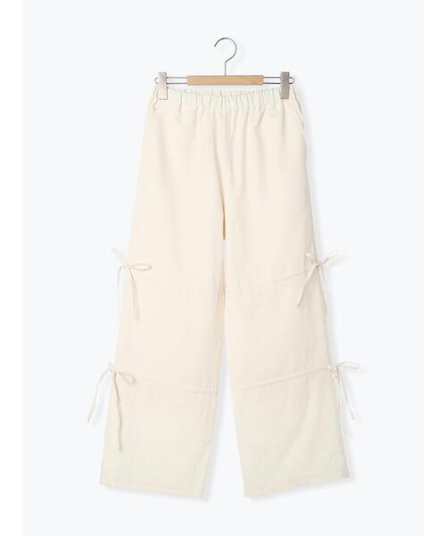ehka sopo(エヘカソポ)の「リボンドロストパンツ(その他パンツ・レディース・ブラック/ベージュ/キナリ・F)」の22枚目の写真