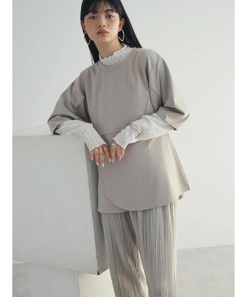 セール】a.ペプラム切替トップス（Tシャツ/カットソー）｜armonia  