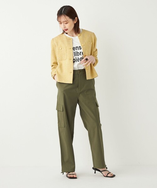 SHIPS Colors（シップス カラーズ）の「SHIPS Colors:〈洗濯機可能〉カーゴ パンツ2（カーゴパンツ・レディース・ベージュ/オリーブ・SMALL/MEDIUM）」の20枚目の写真