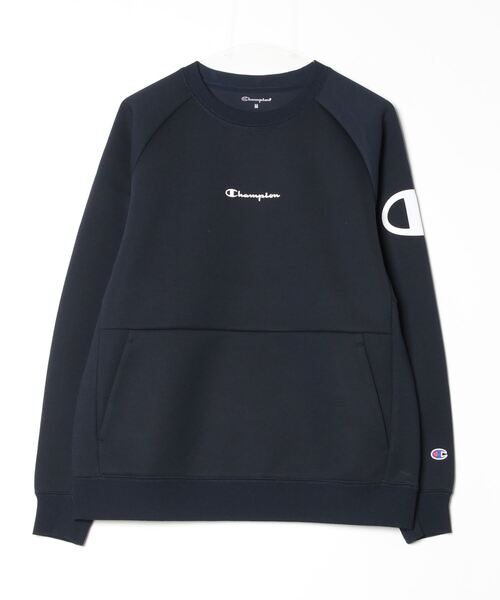 Champion(チャンピオン)の「champion TECH WEAVE(R) 3LS クルーネックスウェットトレーナー(スウェット・メンズ・ネイビー/グレー/ブラック/カーキ・L/M/XL)」の1枚目の写真