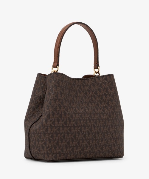 MICHAEL KORS(マイケルコース)の「PRATT バケット クロスボディ スモール - MKシグネチャー(ショルダーバッグ・レディース・ブラウン・FREE)」の7枚目の写真