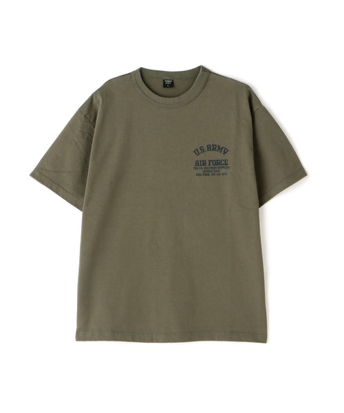 AVIREX（アヴィレックス）の「MIL. STENCIL T-SHIRT US ARMY AIR FORCE / ミリタリー ステンシル Tシャツ US アーミー エアフォース / AVIREX / アヴィレックス（Tシャツ/カットソー・メンズ・ナチュラル/オリーブ/ブラック・LARGE/MEDIUM/XX-LARGE/X-LARGE）」の9枚目の写真