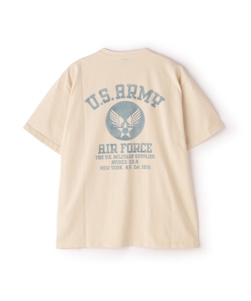 AVIREX（アヴィレックス）の「MIL. STENCIL T-SHIRT US ARMY AIR FORCE / ミリタリー ステンシル Tシャツ US アーミー エアフォース / AVIREX / アヴィレックス（Tシャツ/カットソー・メンズ・ナチュラル/オリーブ/ブラック・LARGE/MEDIUM/XX-LARGE/X-LARGE）」の7枚目の写真