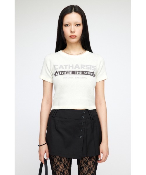 LAGUA GEM（ラグアジェム）の「JACQUARD KNIT Tシャツ（Tシャツ