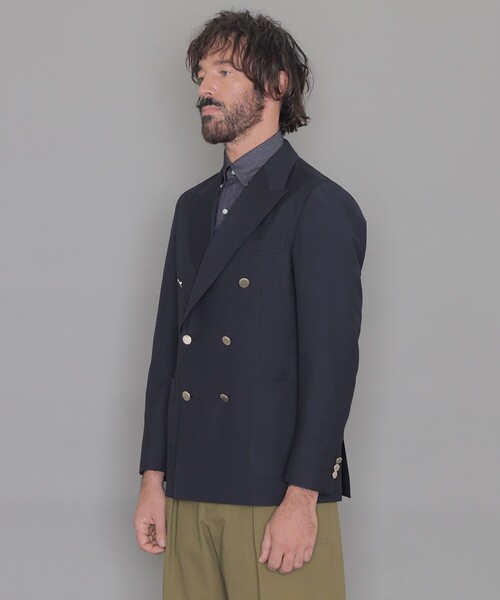 MACKINTOSH LONDON（マッキントッシュ ロンドン）の「【DORMEUIL/ドーメル】【SUPER LITE TONIK】ダブルブレステッドブレザー（テーラードジャケット・メンズ・ダークネイビー・38/40）」の5枚目の写真