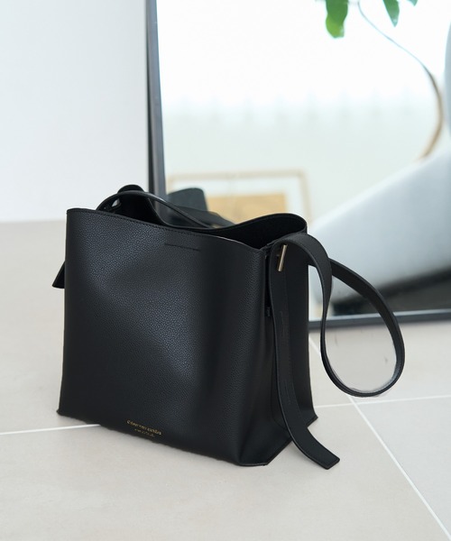 ROPE' PICNIC（ロペピクニック）の「マンテルメタルスクエアワンショルダーバッグ（ショルダーバッグ・レディース・ブラック/グレー/オフホワイト/ベージュ系その他・FREE）」の2枚目の写真