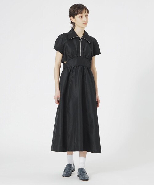 LOVELESS（ラブレス）の「【手洗い可】フロントZIPオープンワンピース（ワンピース・レディース・ネイビー/ホワイト系その他/グリーン系その他5/ブラック・34/36）」の6枚目の写真