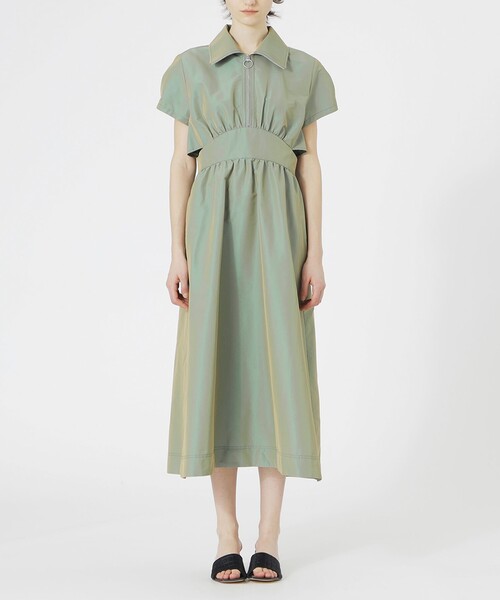 LOVELESS（ラブレス）の「【手洗い可】フロントZIPオープンワンピース（ワンピース・レディース・ネイビー/ホワイト系その他/グリーン系その他5/ブラック・34/36）」の9枚目の写真