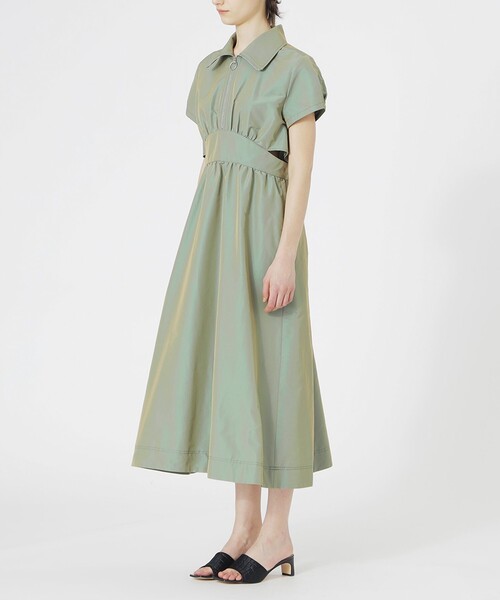 LOVELESS（ラブレス）の「【手洗い可】フロントZIPオープンワンピース（ワンピース・レディース・ネイビー/ホワイト系その他/グリーン系その他5/ブラック・34/36）」の10枚目の写真