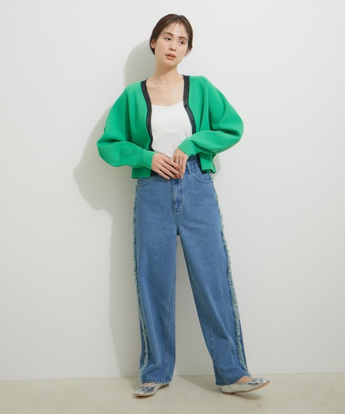 le cercle ADAM ET ROPE'(ルセルクルアダムエロペ)の「カップ付きキャミソール(キャミソール・レディース・ホワイト/ベージュ系その他2/ブラック・FREE)」の11枚目の写真