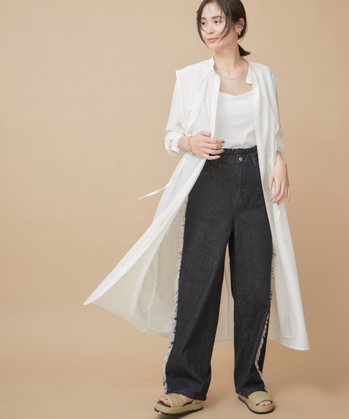 le cercle ADAM ET ROPE'(ルセルクルアダムエロペ)の「カップ付きキャミソール(キャミソール・レディース・ホワイト/ベージュ系その他2/ブラック・FREE)」の10枚目の写真
