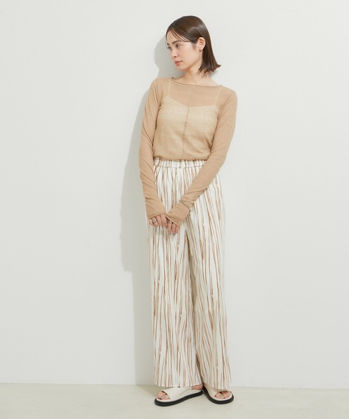 le cercle ADAM ET ROPE'(ルセルクルアダムエロペ)の「カップ付きキャミソール(キャミソール・レディース・ホワイト/ベージュ系その他2/ブラック・FREE)」の14枚目の写真