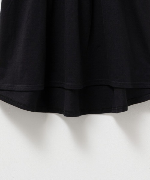 Howdy Marie(ハウディ―マリー)の「Howdy Marie ハウディーマリー ギャザーTシャツ(Tシャツ/カットソー・レディース・ブラック/ホワイト/モカ・フリー)」の6枚目の写真