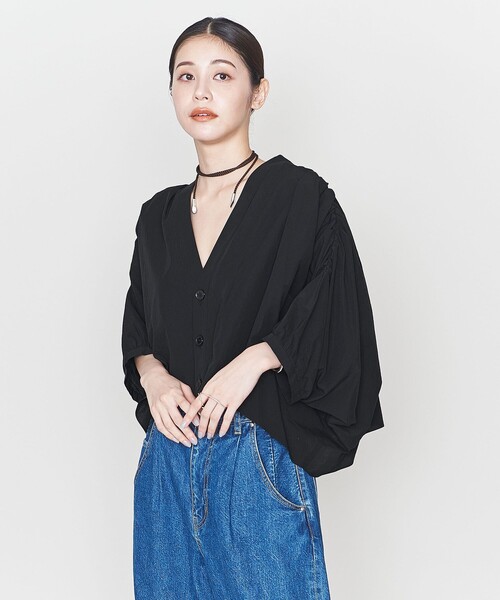 「ASTRAET」 長袖ブラウス FREE ブラック レディース ASTRAET 「ASTRAET」 長袖シャツ FREE ブラック レディース