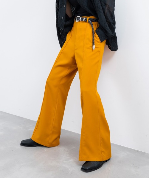 JUNRED（ジュンレッド）の「センターフリンジスーパーフレアパンツ（その他パンツ・メンズ・チャコールグレー/ブラック/グリーン/オレンジ・L/M/S）」の15枚目の写真