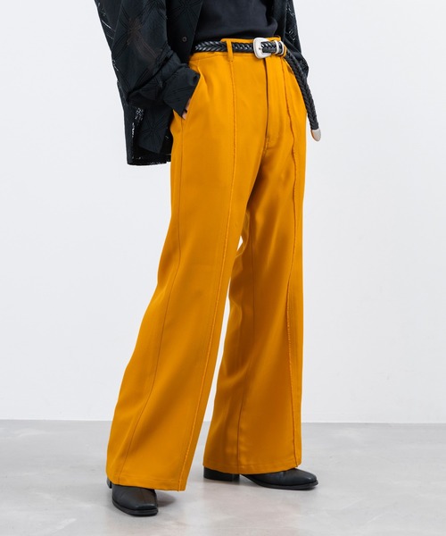 JUNRED（ジュンレッド）の「センターフリンジスーパーフレアパンツ（その他パンツ・メンズ・チャコールグレー/ブラック/グリーン/オレンジ・L/M/S）」の16枚目の写真