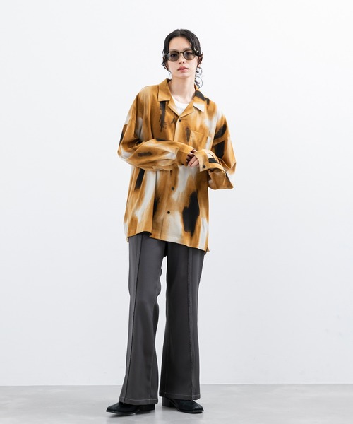 JUNRED（ジュンレッド）の「センターフリンジスーパーフレアパンツ（その他パンツ・メンズ・チャコールグレー/ブラック/グリーン/オレンジ・L/M/S）」の21枚目の写真