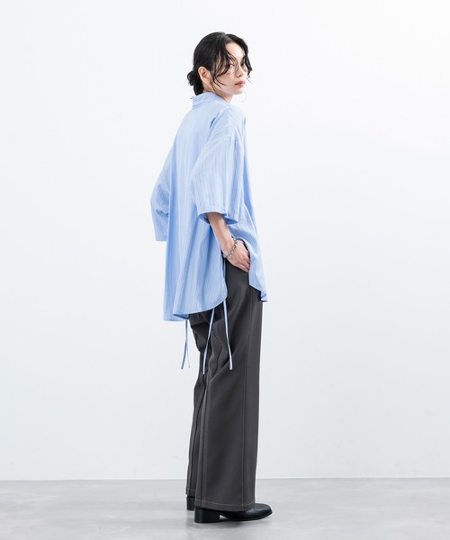 JUNRED（ジュンレッド）の「センターフリンジスーパーフレアパンツ（その他パンツ・メンズ・チャコールグレー/ブラック/グリーン/オレンジ・L/M/S）」の22枚目の写真