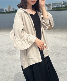 フリルラッシュガードブルゾン