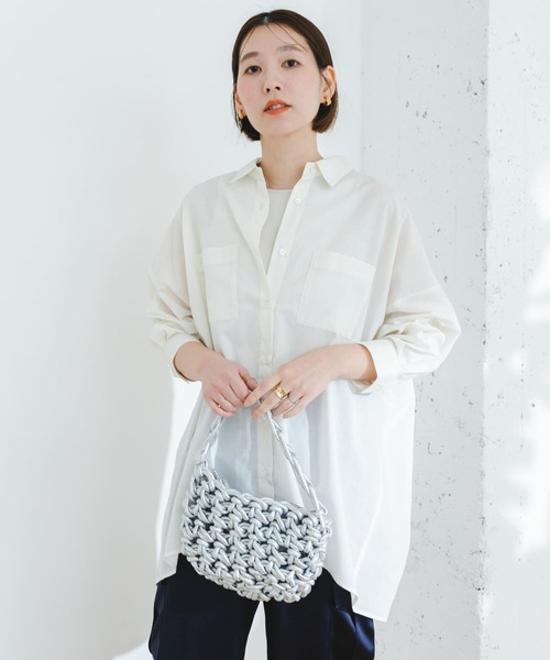 エフバイロッソ　25SS 新品　UR TECH イージーリネン　オーバーシャツ エフバイロッソ25SS 新品UR TECH イージーリネンオーバーシャツ