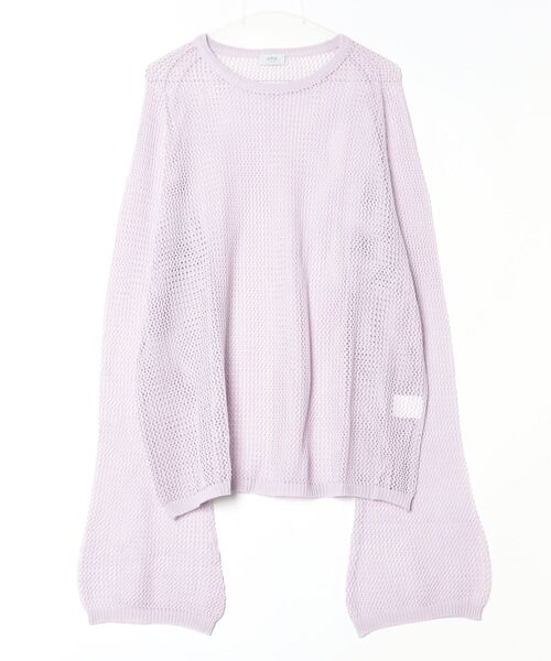 URU(ウル)の「URU/ウル/CREW NECK KNIT(ニット/セーター・メンズ・ピンク/アイボリー/ミント・F)」の3枚目の写真