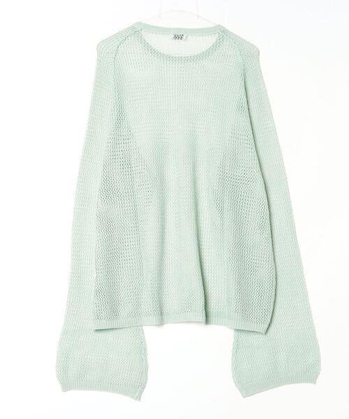 URU(ウル)の「URU/ウル/CREW NECK KNIT(ニット/セーター・メンズ・ピンク/アイボリー/ミント・F)」の4枚目の写真