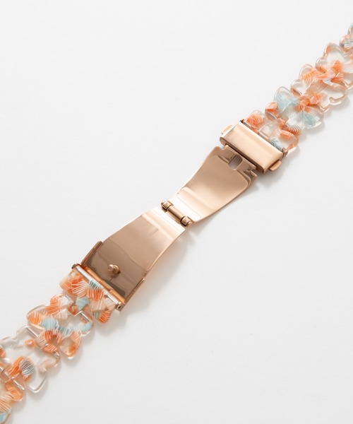 emonique(エモニーク)の「レジン製 Apple Watch Band スマートウォッチバンド【38/40/41/42/44/45/49mm対応】(デジタル腕時計・レディース・オレンジ/パープル/ホワイト/グリーン/ピンク/ブルー・38/42)」の8枚目の写真