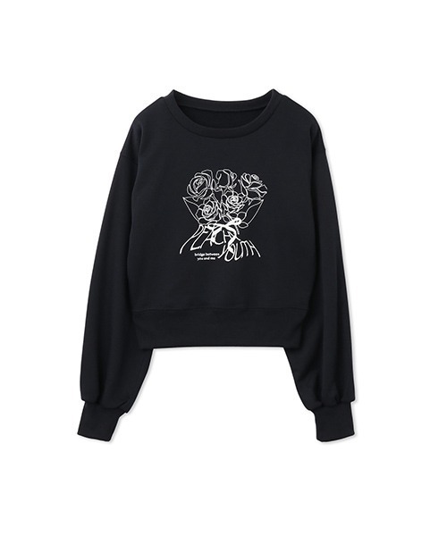 Ada.(エイダ)の「<Peachyyouth × Ada.>ブーケプリント カジュアル スウェット(スウェット・レディース・アイボリー/ネイビー/オートミール・M/L)」の10枚目の写真