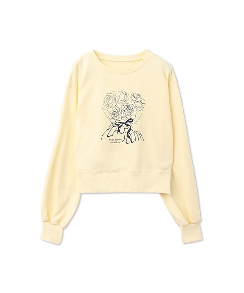 Ada.(エイダ)の「<Peachyyouth × Ada.>ブーケプリント カジュアル スウェット(スウェット・レディース・アイボリー/ネイビー/オートミール・M/L)」の12枚目の写真