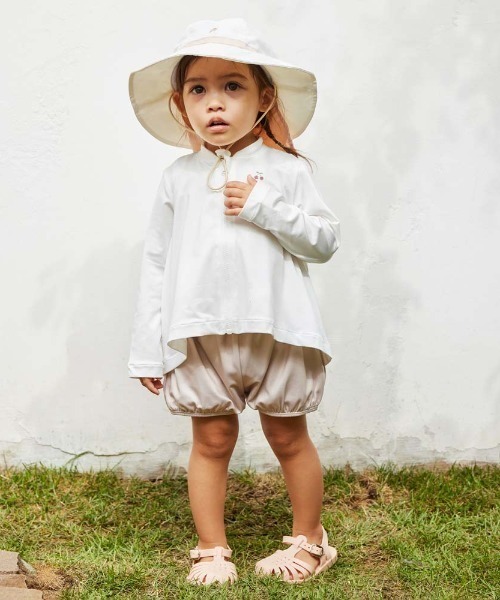 10mois（ディモワ）の「【10mois(ディモワ)】ラッシュガード アイボリー 85cm・95cm・105cm（ラッシュガード・キッズ・アイボリー・105cm/95cm/85cm）」の7枚目の写真