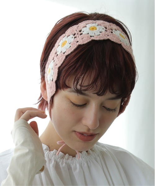 GUCCI 花柄 ヘアバンド フリーサイズ 美品 グッチ GUCCI カチューシャ ヘアバンド ヘアアクセサリー