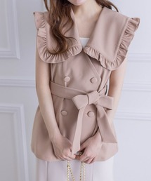 clear | ビッグカラーフリルジレ≪2024SS新作≫(ベスト)