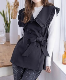 clear | ビッグカラーフリルジレ≪2024SS新作≫(ベスト)