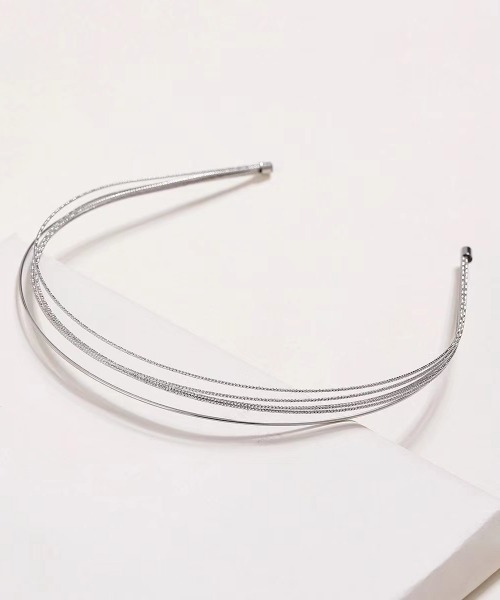 H.TOKYO（エイチトウキョウ）の「メタルデザインカチューシャ（カチューシャ・レディース・ゴールド/シルバー・FREE）」の2枚目の写真