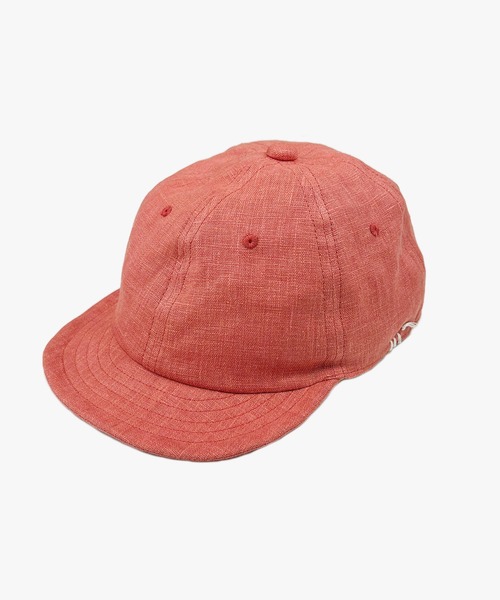 HUNTISM(ハンティズム)の「HUNTISM ハンティズム / French Linen Umpire Cap フレンチリネンアンパイアキャップ / htm241004(キャップ・メンズ・レッド/オリーブ/ブルー/ブラック/ベージュ・1/2)」の5枚目の写真
