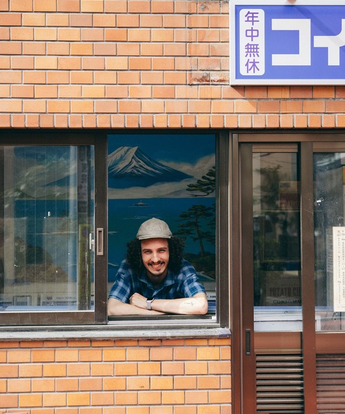 HUNTISM(ハンティズム)の「HUNTISM ハンティズム / French Linen Umpire Cap フレンチリネンアンパイアキャップ / htm241004(キャップ・メンズ・レッド/オリーブ/ブルー/ブラック/ベージュ・1/2)」の6枚目の写真