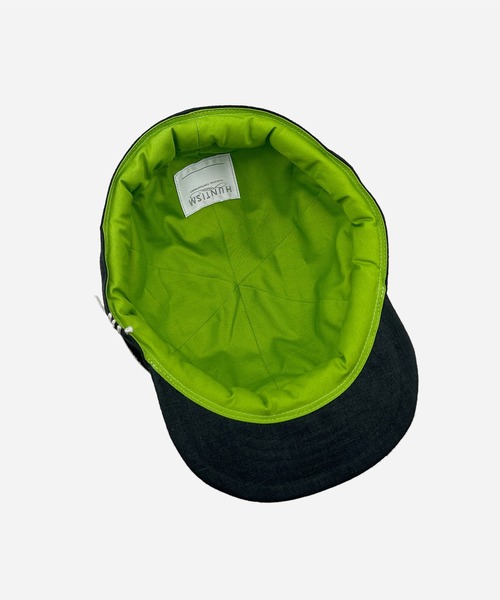 HUNTISM(ハンティズム)の「HUNTISM ハンティズム / French Linen Umpire Cap フレンチリネンアンパイアキャップ / htm241004(キャップ・メンズ・レッド/オリーブ/ブルー/ブラック/ベージュ・1/2)」の11枚目の写真